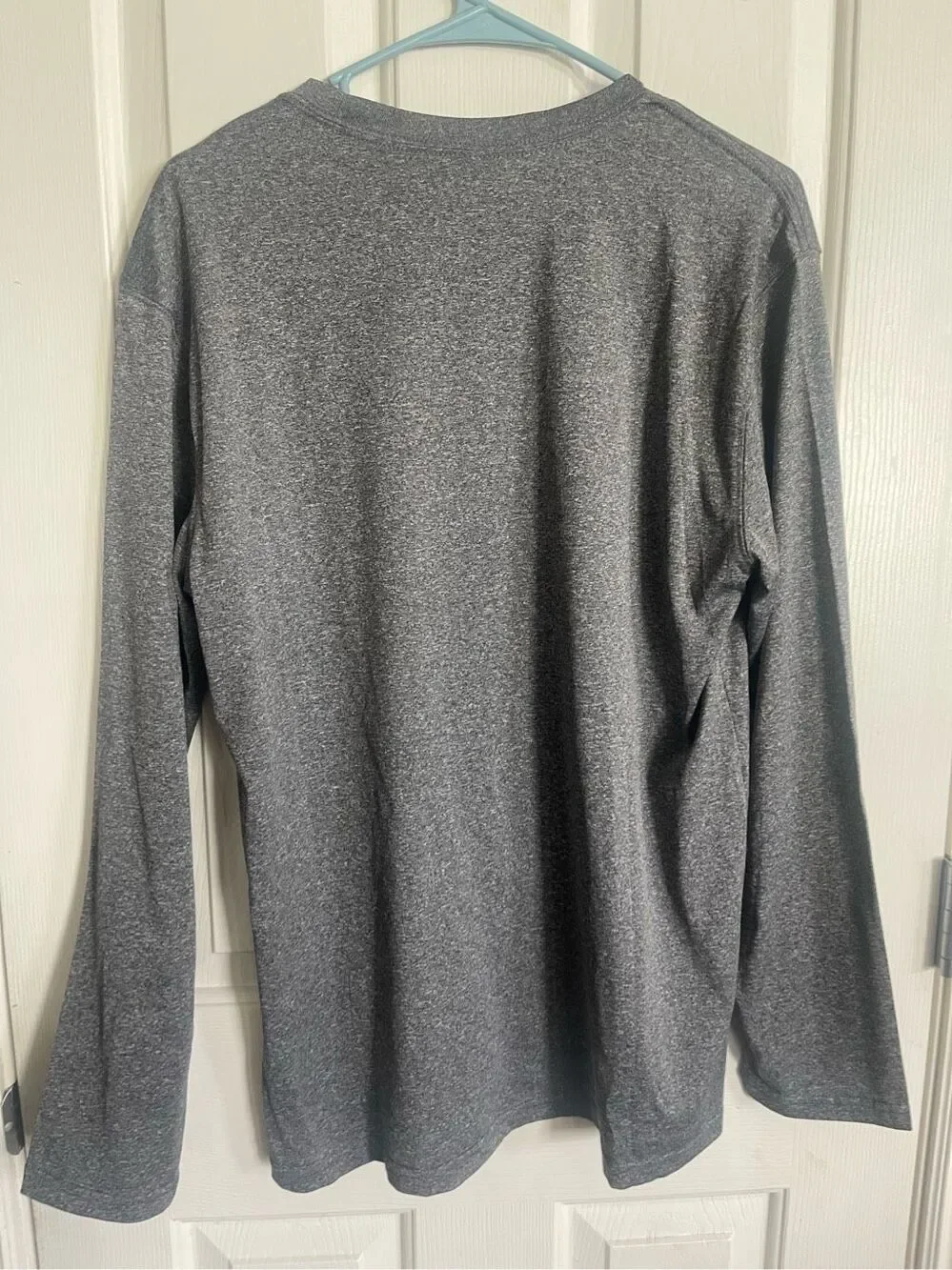 Mens Gray Pullover Crew Neck Utah Jazz Basketball Long Sleeve T-Shirt Size Large
